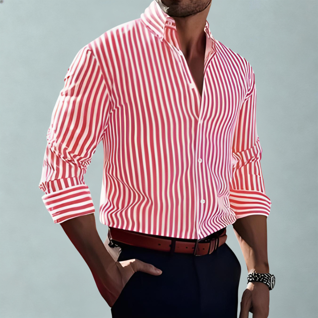 Dorian™| Camicia A Righe Elegante