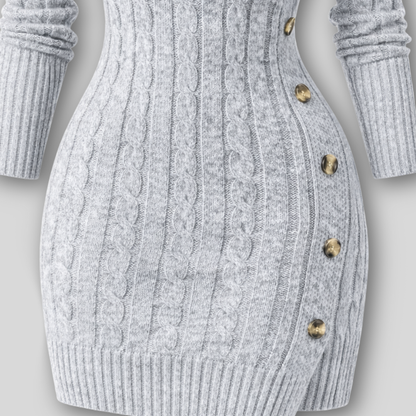 Samantha| Abito Maglione Con Collo E Maniche Lunghe