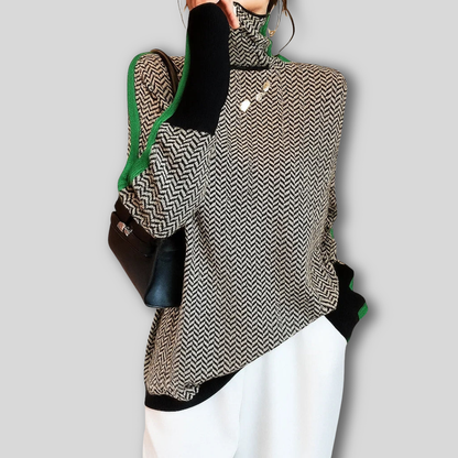 Aurora| Maglione Con Collo Alto