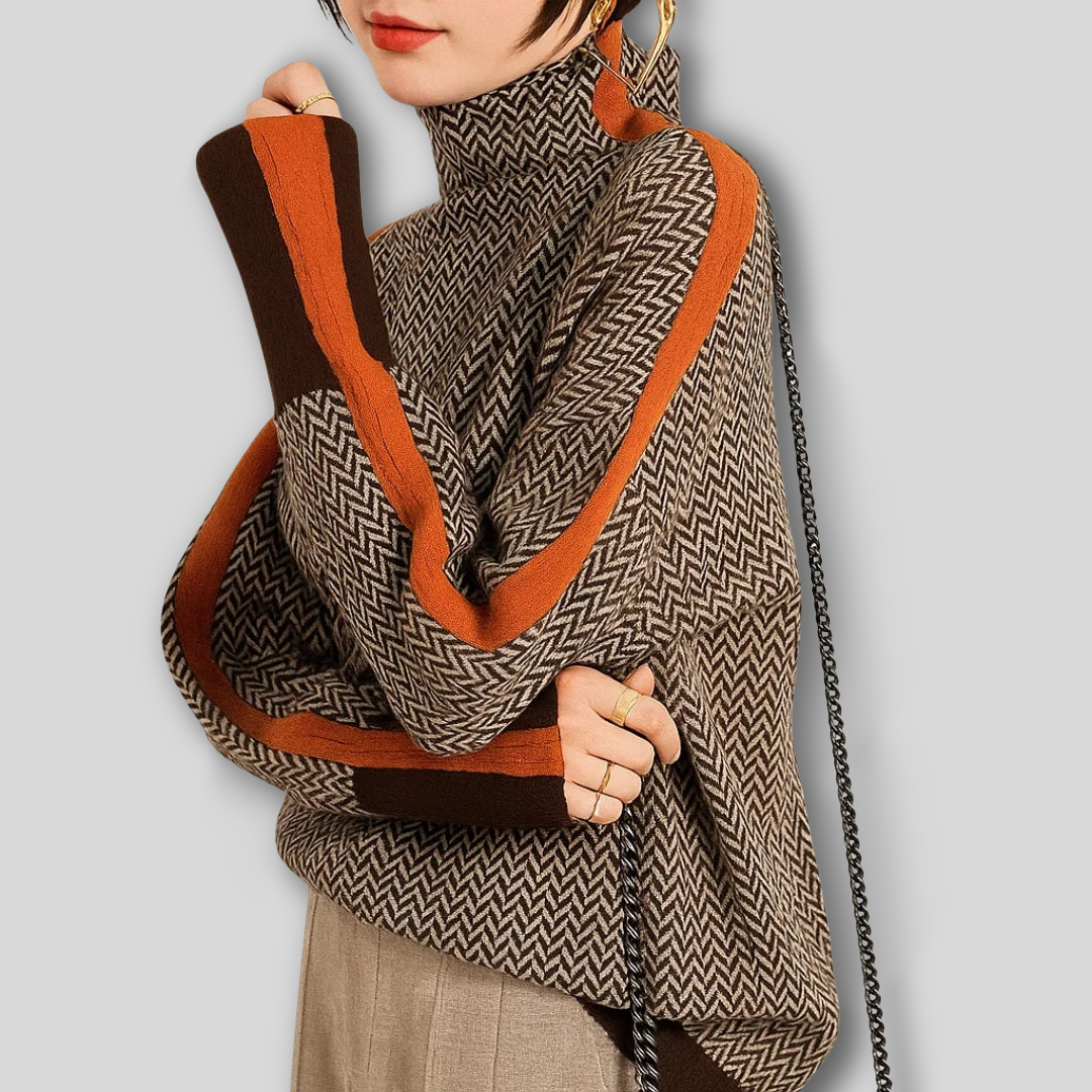 Aurora| Maglione Con Collo Alto