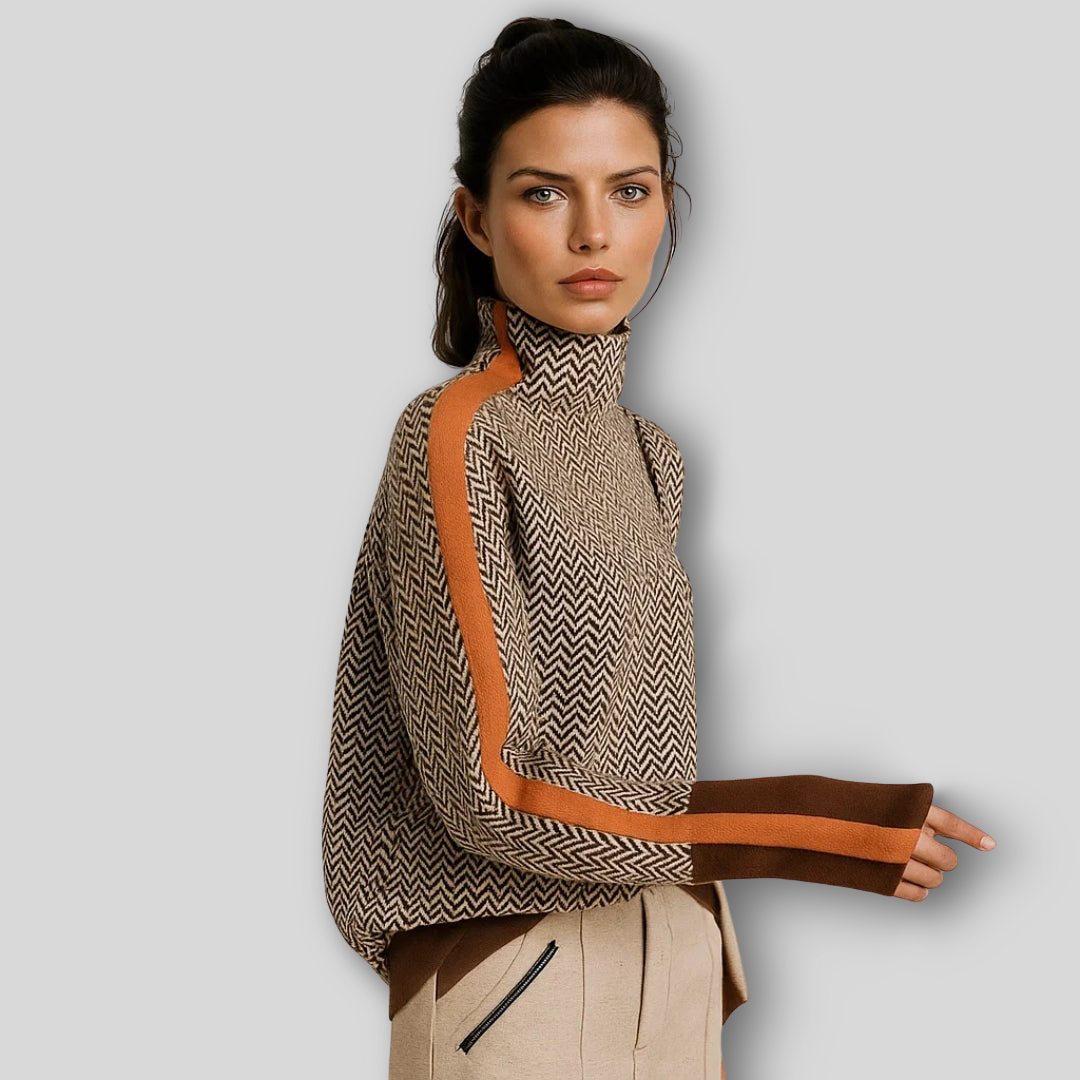 Aurora| Maglione Con Collo Alto