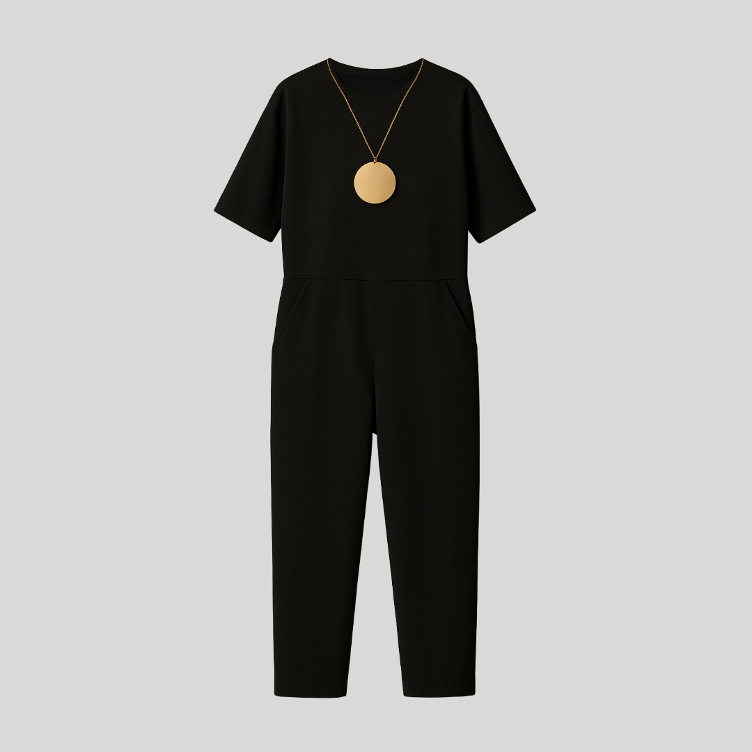 Monica™| Tuta Elegante A Maniche Corte