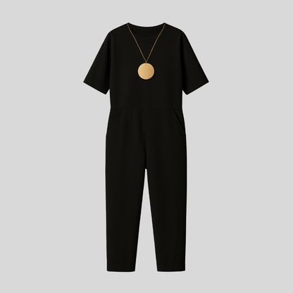 Monica™| Tuta Elegante A Maniche Corte