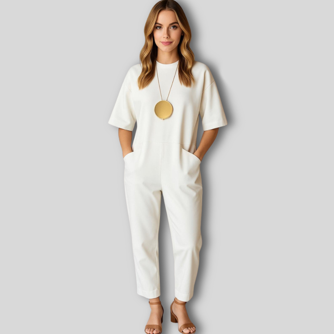 Monica™| Tuta Elegante A Maniche Corte