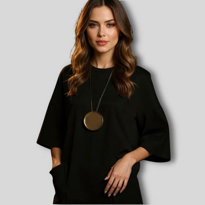 Monica™| Tuta Elegante A Maniche Corte