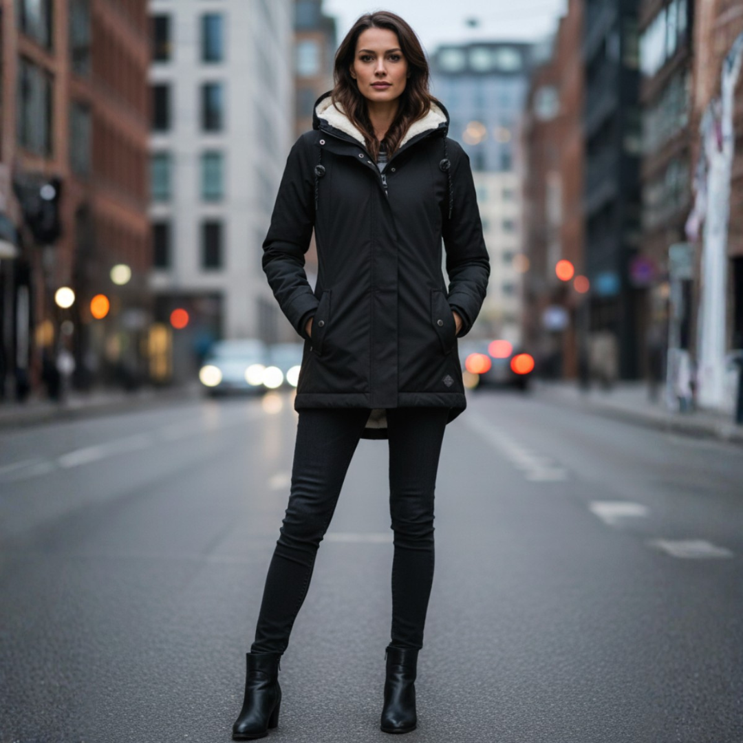 Eleonora| Giacca Impermeabile Con Cappuccio