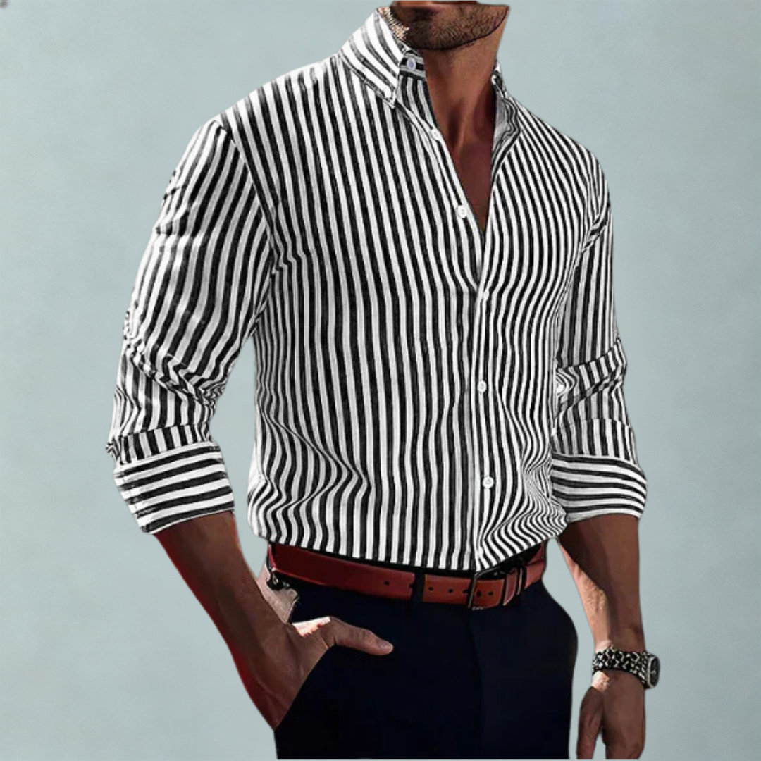 Dorian™| Camicia A Righe Elegante